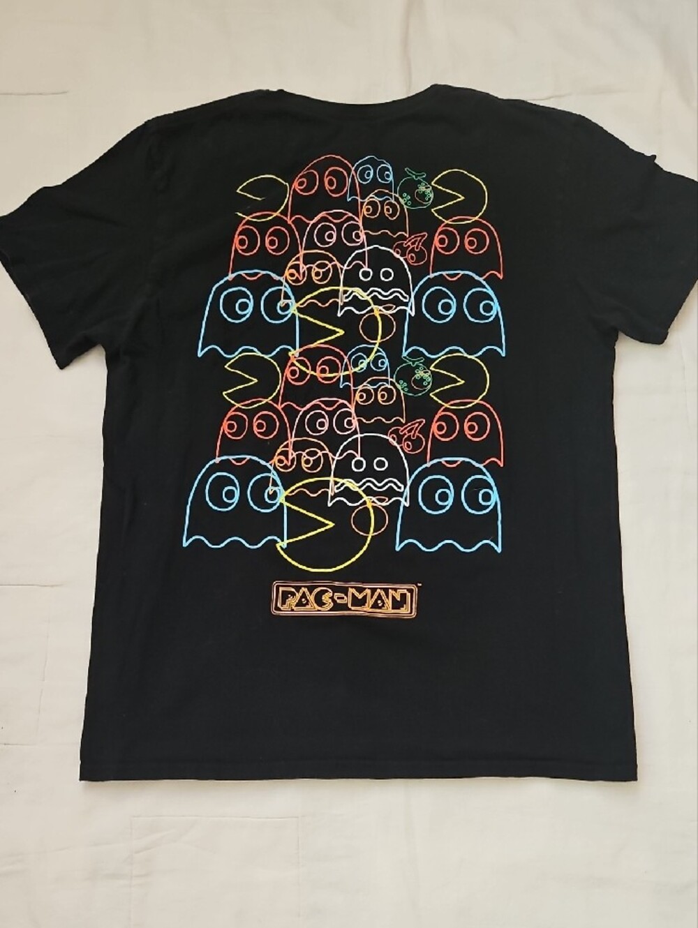 Pac-man Black Graphic Tee - Men's Casual Shirt Large
